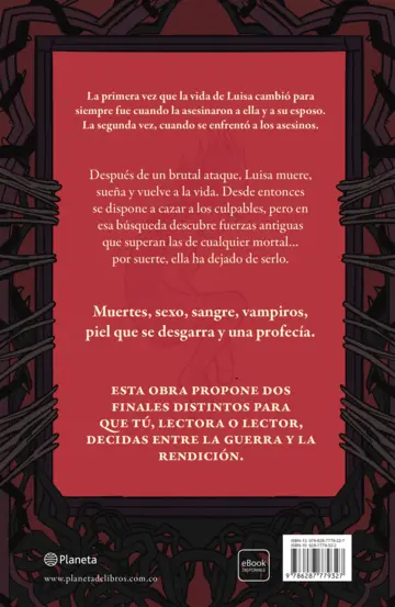 Contraportada El sonido de tu piel al desgarrarse