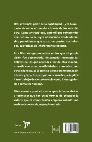 Contraportada Ojos prestados