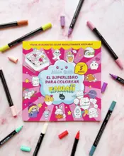 Portada El superlibro para colorear kawaii 0