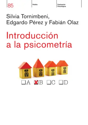 Portada INTRODUCCIÓN A LA PSICOMETRÍA