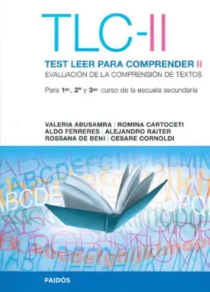 Portada TLC II- Test leer para compreder II