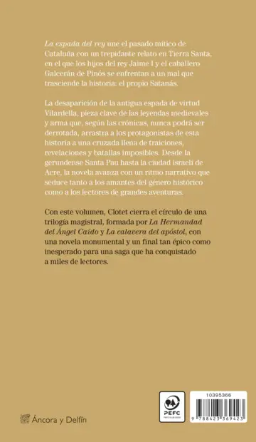 Contraportada La espada del rey