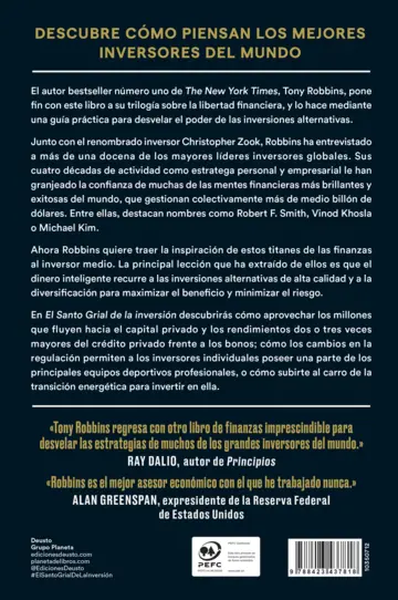 Contraportada El Santo Grial de la inversión (Edición mexicana)