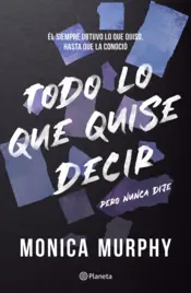 Portada Lancaster 1. Todo lo que quise decir, pero nunca dije