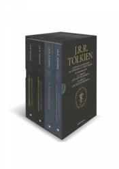 Portada Estuche Tolkien 2 (Silmarillion, Cuentos Inconclusos, Hª Tierra Media 1 y 2)