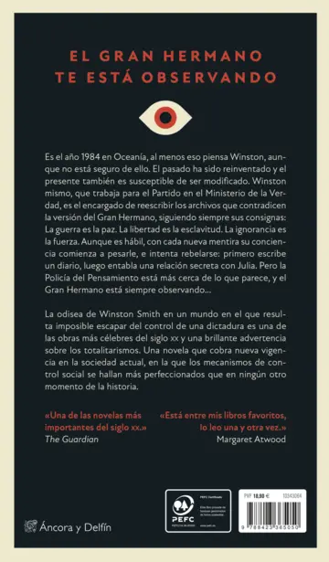 Contraportada 1984 (Edición mexicana)