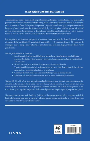 Contraportada Naciste para moverte (Edición mexicana)