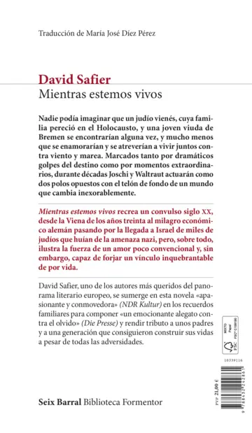 Contraportada Mientras estemos vivos