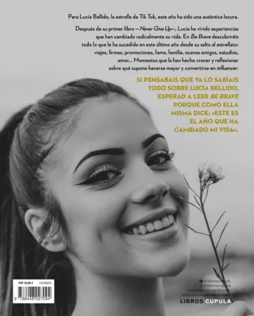 Contraportada Be brave: El año que cambió mi vida