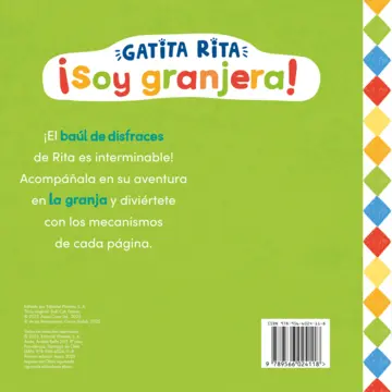 Contraportada Gatita Rita. ¡Soy granjera!