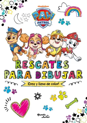 Portada PAW Patrol. Rescates para dibujar