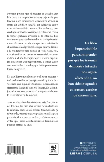 Contraportada Trauma (Edición mexicana)