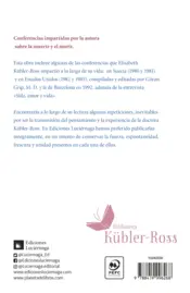 Miniatura contraportada Conferencias. Morir es de vital importancia