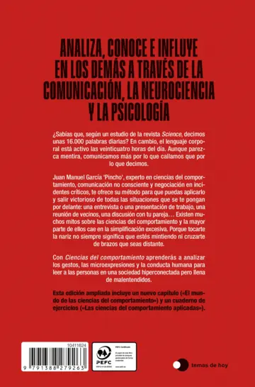Contraportada Ciencias del comportamiento (Edición especial)