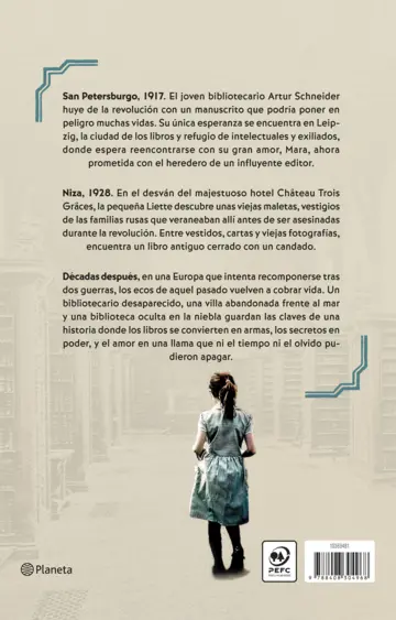 Contraportada La biblioteca de la niebla