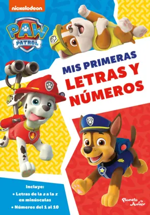 Portada PAW Patrol. Mis primeras letras y números