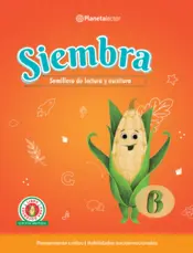 Portada Siembra. Libro del docente B. Semillero de lectura y escritura.