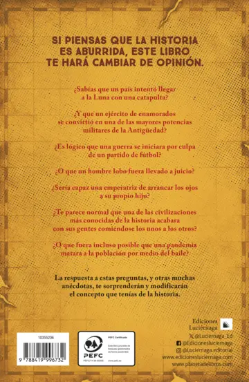 Contraportada Pequeñas historias que hacen historia