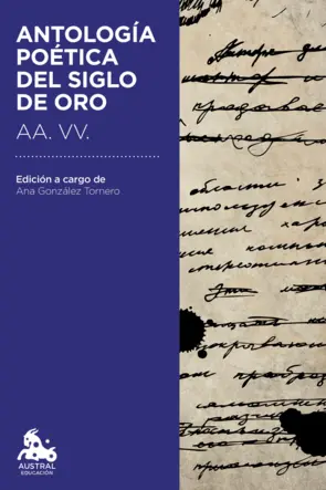 Portada Antología poética del Siglo de Oro