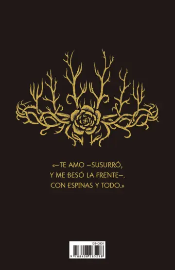 Contraportada TD Una corte de rosas y espinas. Edición especial