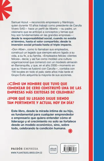 Contraportada El vivero de Alberto Azout