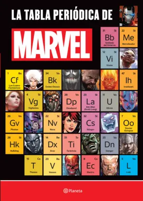 Portada La tabla periódica de Marvel