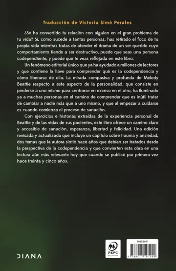 Contraportada Libérate de la codependencia