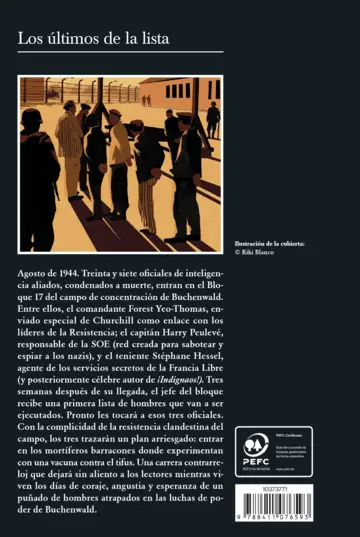 Contraportada Los últimos de la lista