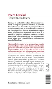 Miniatura contraportada Tengo miedo torero