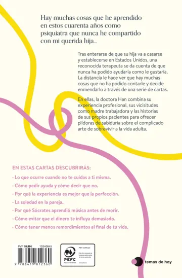 Contraportada Cosas que nunca te he dicho (Edición mexicana)