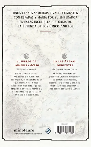 Contraportada Los grandes clanes de Rokugan: Antología nº 02