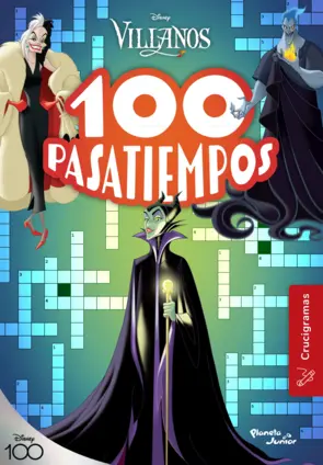 Portada 100 pasatiempos (crucigramas). Villanos