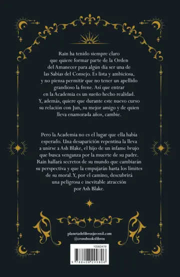 Contraportada La Academia 1. Ocaso