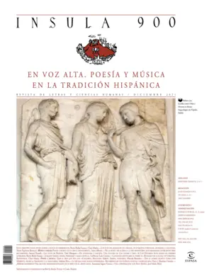 Portada En voz alta. Poesía y música en la tradición hispánica (Ínsula nº 900)