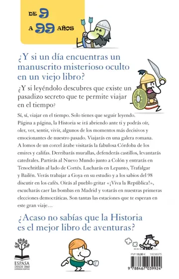 Contraportada Momentos emocionantes de la historia de España