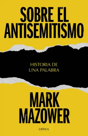 Portada Sobre el antisemitismo