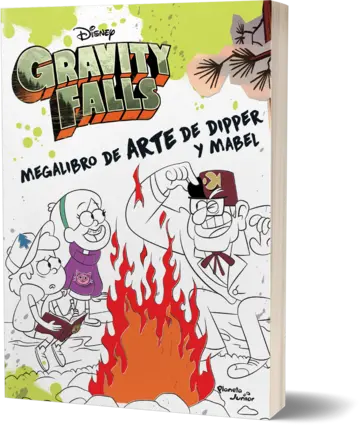 Portada Gravity Falls. Megalibro de arte de Dipper y Mabel
