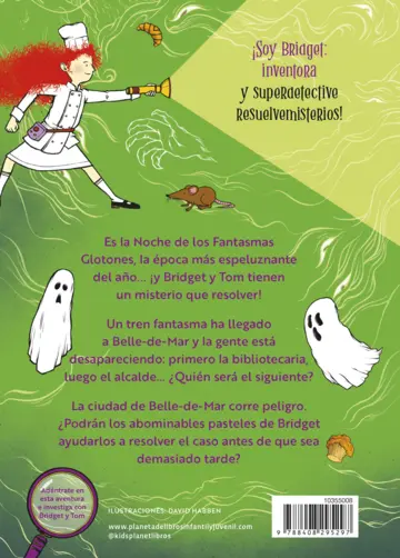 Contraportada Bridget Vanderpuff 2. Bridget Vanderpuff y el tren fantasma