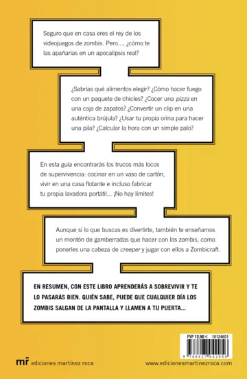 Contraportada Cómo sobrevivir a un apocalipsis zombi