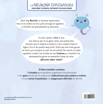 Contraportada La neurona exploradora. Necesito un abrazo (Edición mexicana)