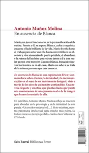 Miniatura contraportada En ausencia de Blanca
