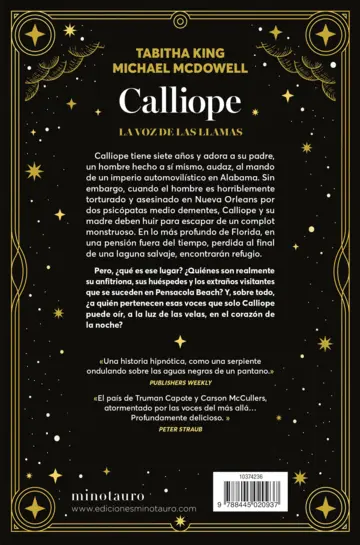 Contraportada Calliope. La voz de las llamas