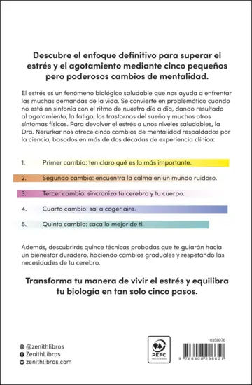 Contraportada Los 5 cambios para superar el estrés