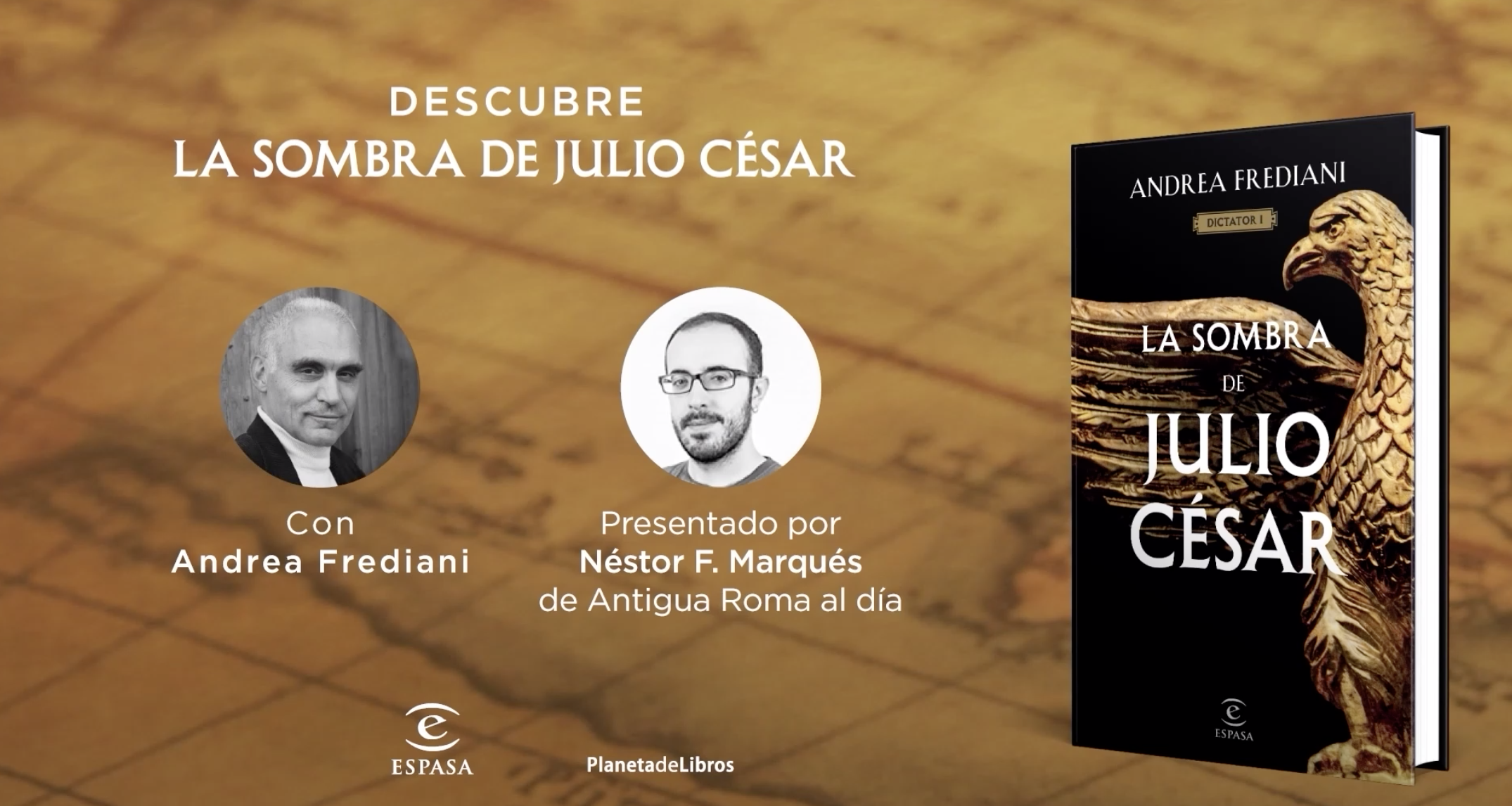 Entrevista - Andrea Frediani autor de "La sombra de Julio César" (MX)